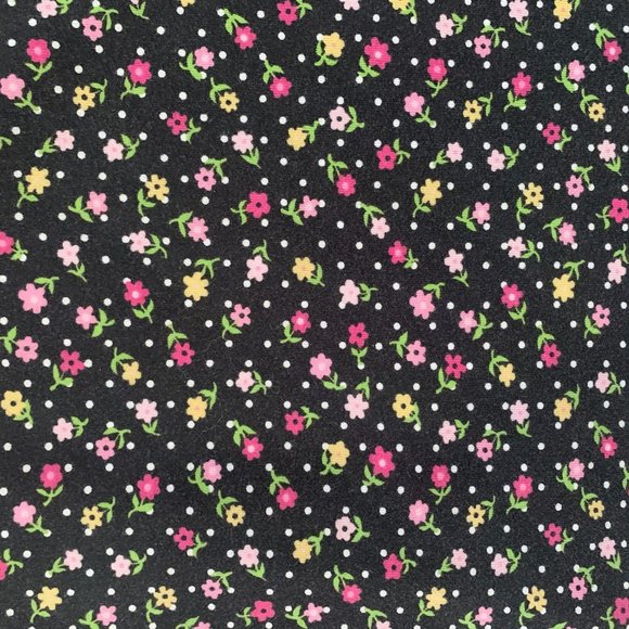 VICTORIA'S SECRET LONG SLEEVE BLACK/PINK/YELLOW FLORAL NIGHTGOWN XS-EUC - Picture 5 of 7